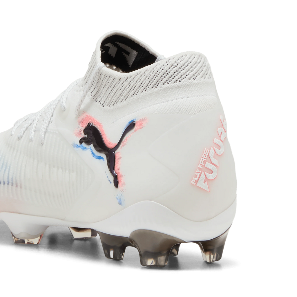 PUMA Future 8 Ultimate Womens Firm Ground Soccer Cleats White Black