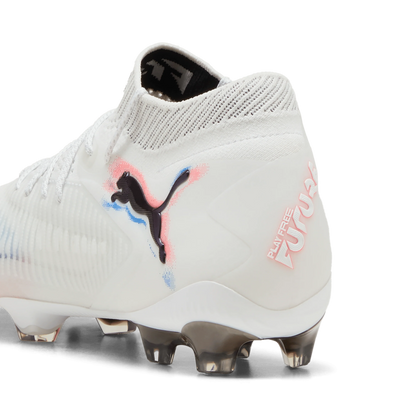 PUMA Future 8 Ultimate Womens Firm Ground Soccer Cleats White Black