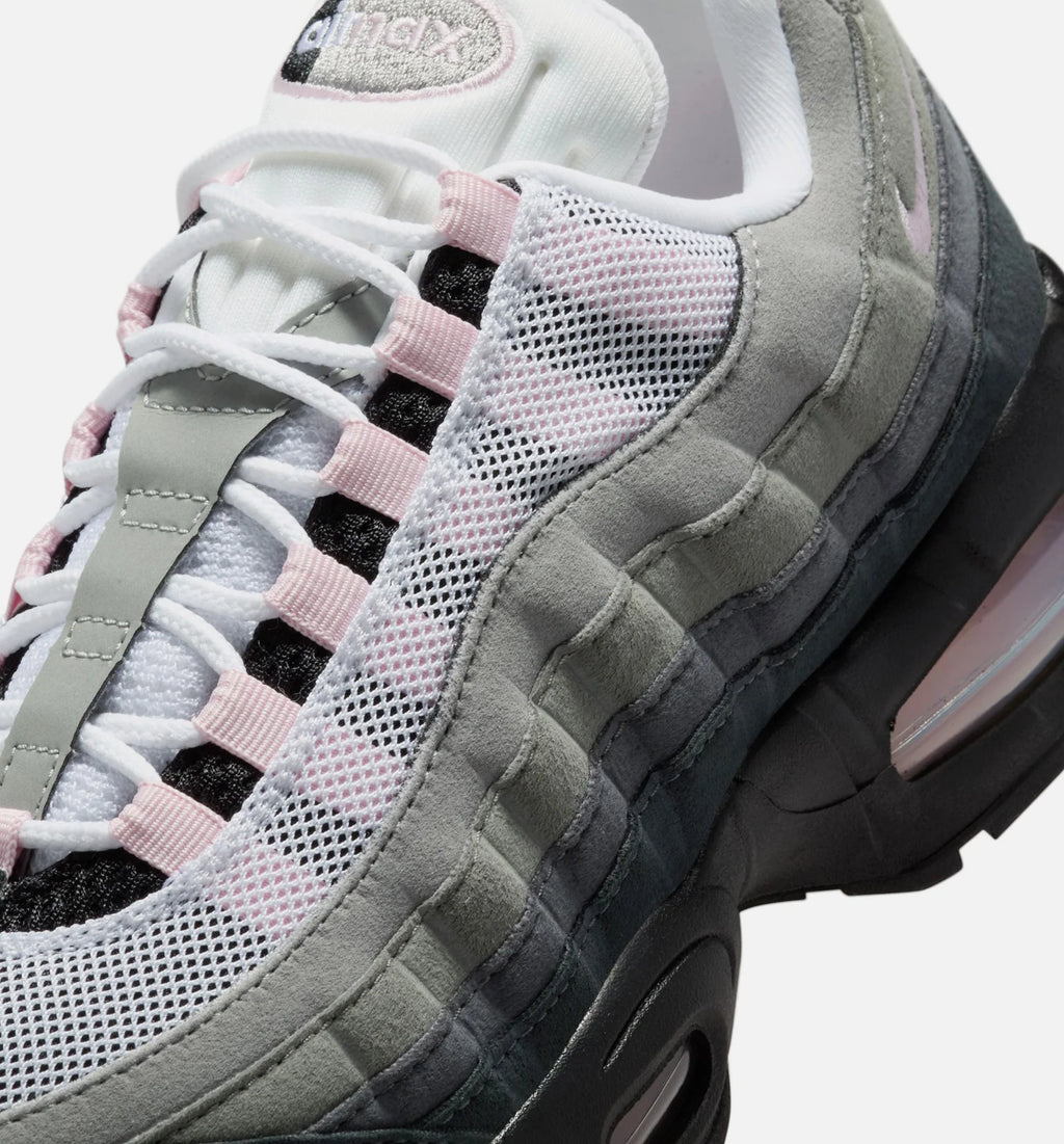 Air Max 95 Pink Foam Womens Lifestyle Shoe Black Pink Foam White Reflective Silver