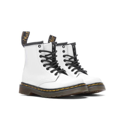 Toddler 1460 Patent Leather Boots White Patent Lamper