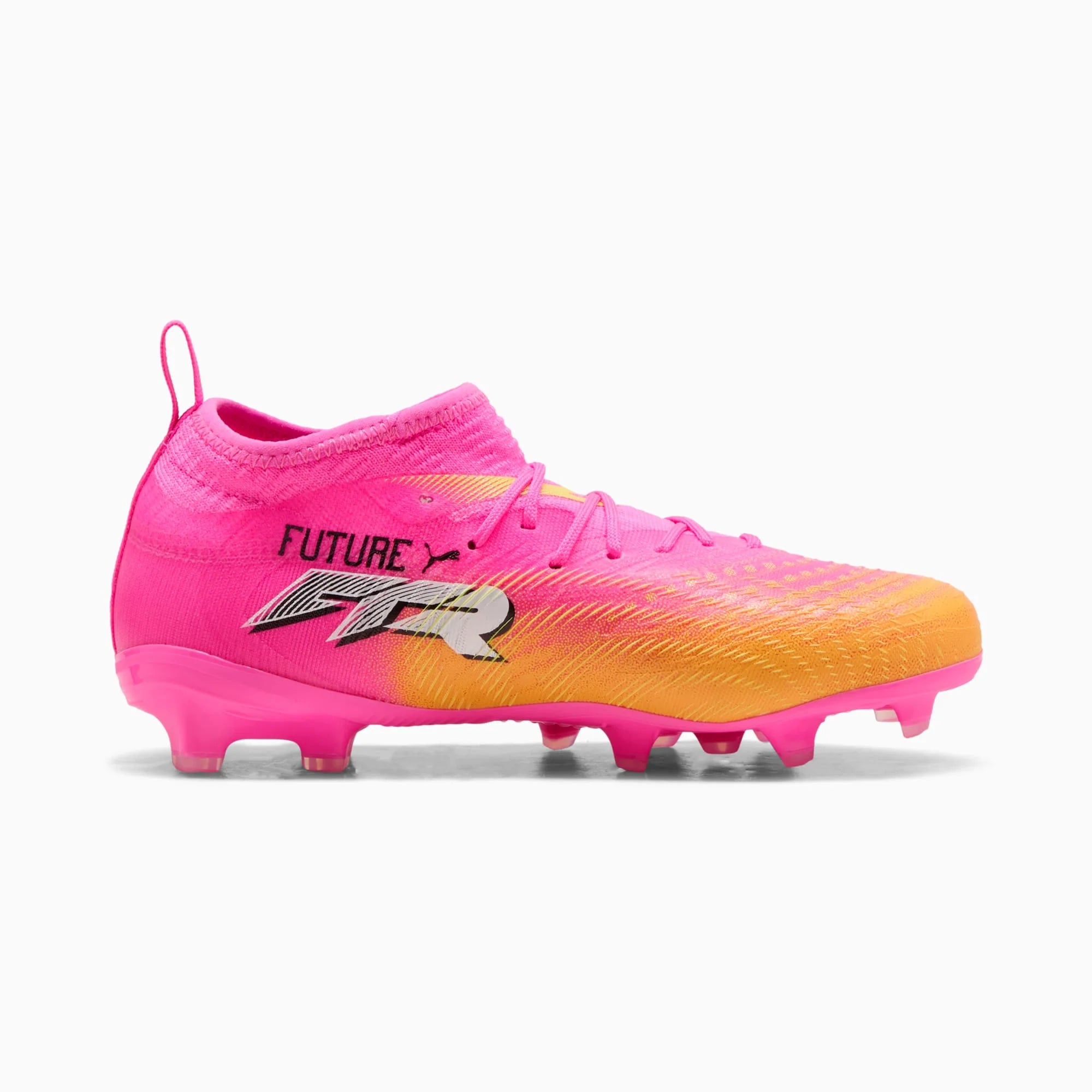 PUMA Future 9 Match FG AG Firm Ground Artificial Ground Youth Soccer Cleats Pink Aqua White