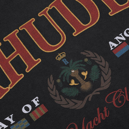 Bay Of Angels Yacht Tee Vintage Black