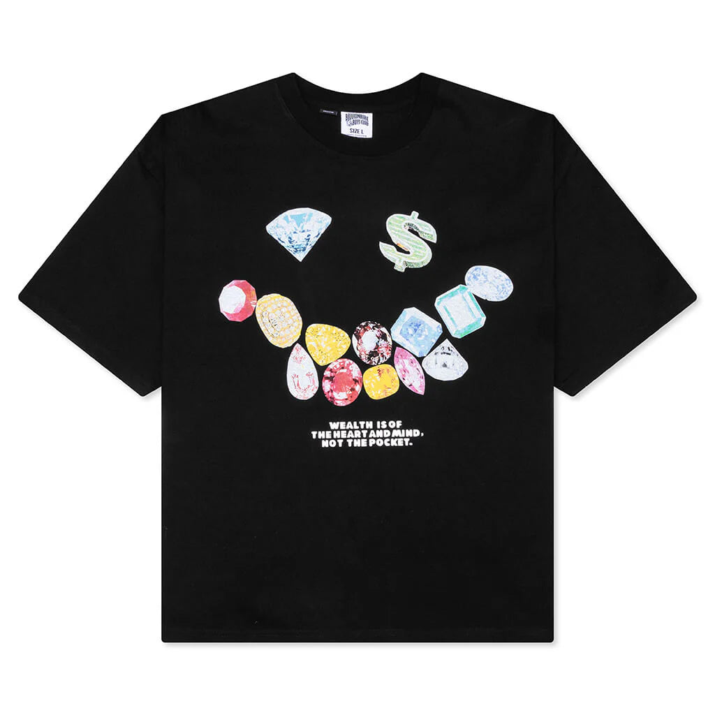BB Smile S S Crop Fit Knit Black