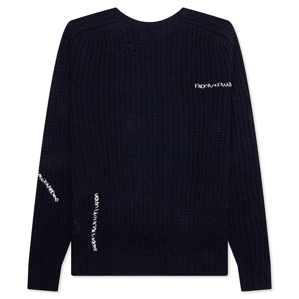 Savage Crewneck Sweater Navy