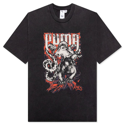 Puma x Aries Graphic Tee Black