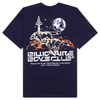 BB Wolves S S Knit Oversized Fit Maritime