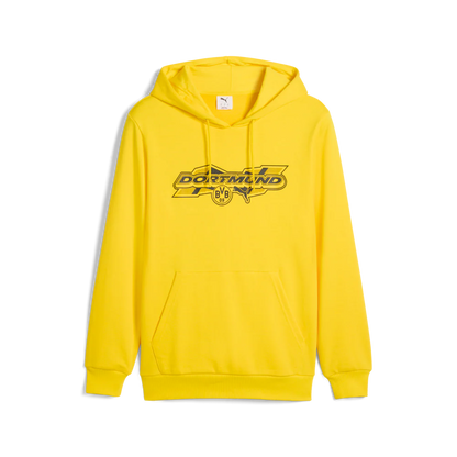 PUMA Borussia Dortmund Ftbl Culture Mens Soccer Hoodie Yellow Black