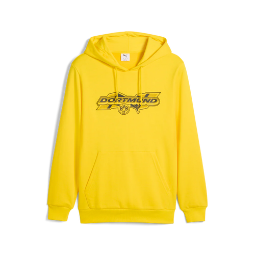 PUMA Borussia Dortmund Ftbl Culture Mens Soccer Hoodie Yellow Black