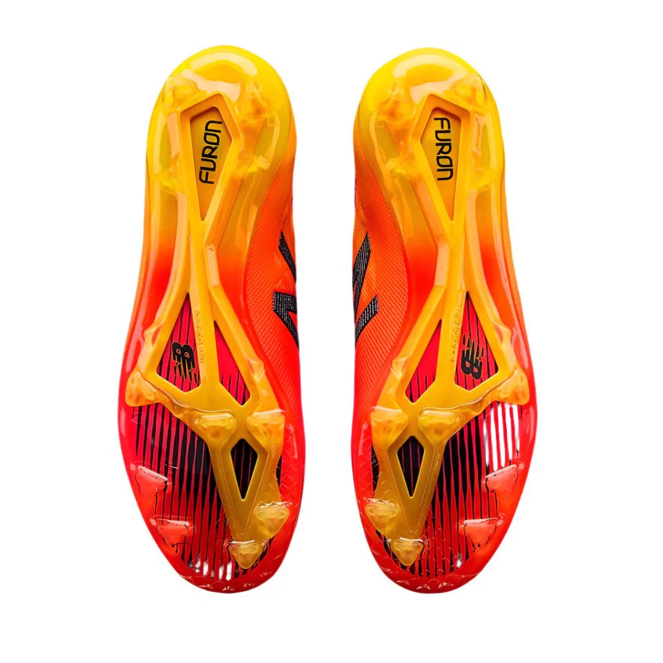 New Balance Furon 40 Pro FG Firm Ground Soccer Cleats Flame Azteca Gold