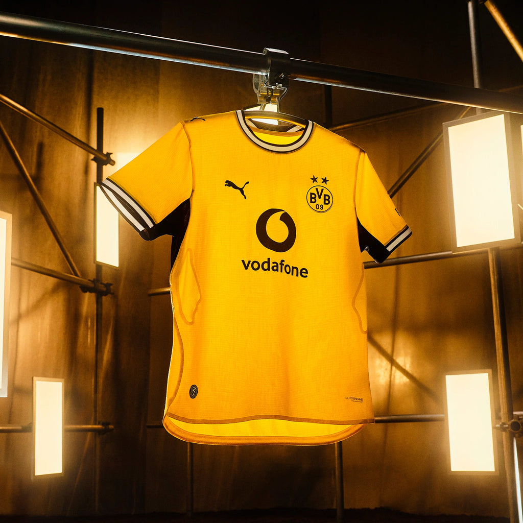 PUMA Borussia Dortmund Home Youth Soccer Jersey 2026 Yellow Black
