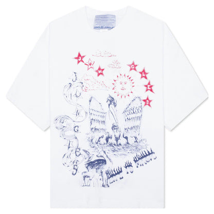 Scribbles S S Tee White
