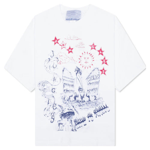 Scribbles S S Tee White
