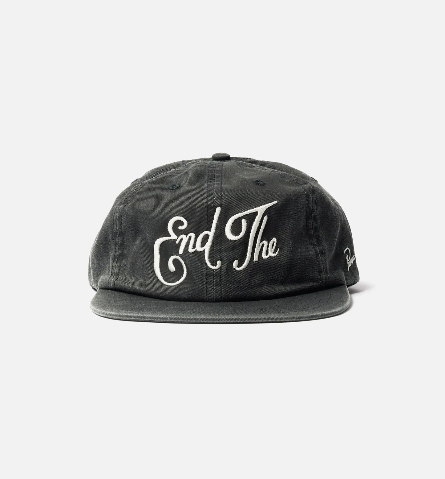 End The 6 Panel Adjustable Mens Hat Black
