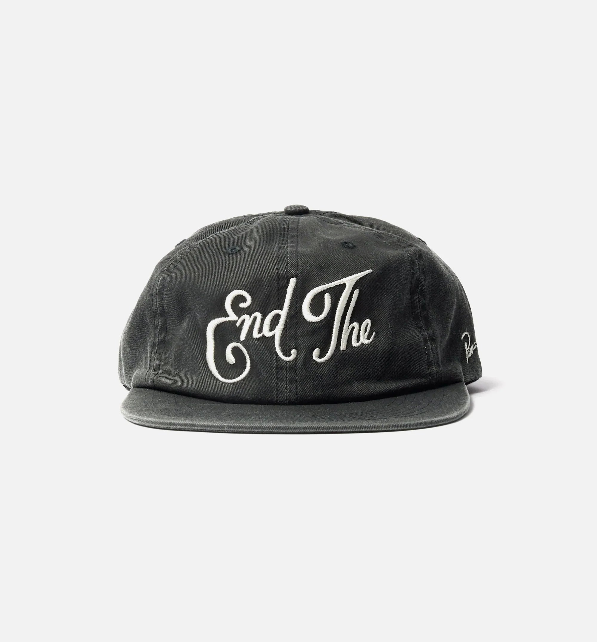End The 6 Panel Adjustable Mens Hat Black