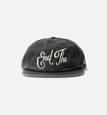 End The 6 Panel Adjustable Mens Hat Black