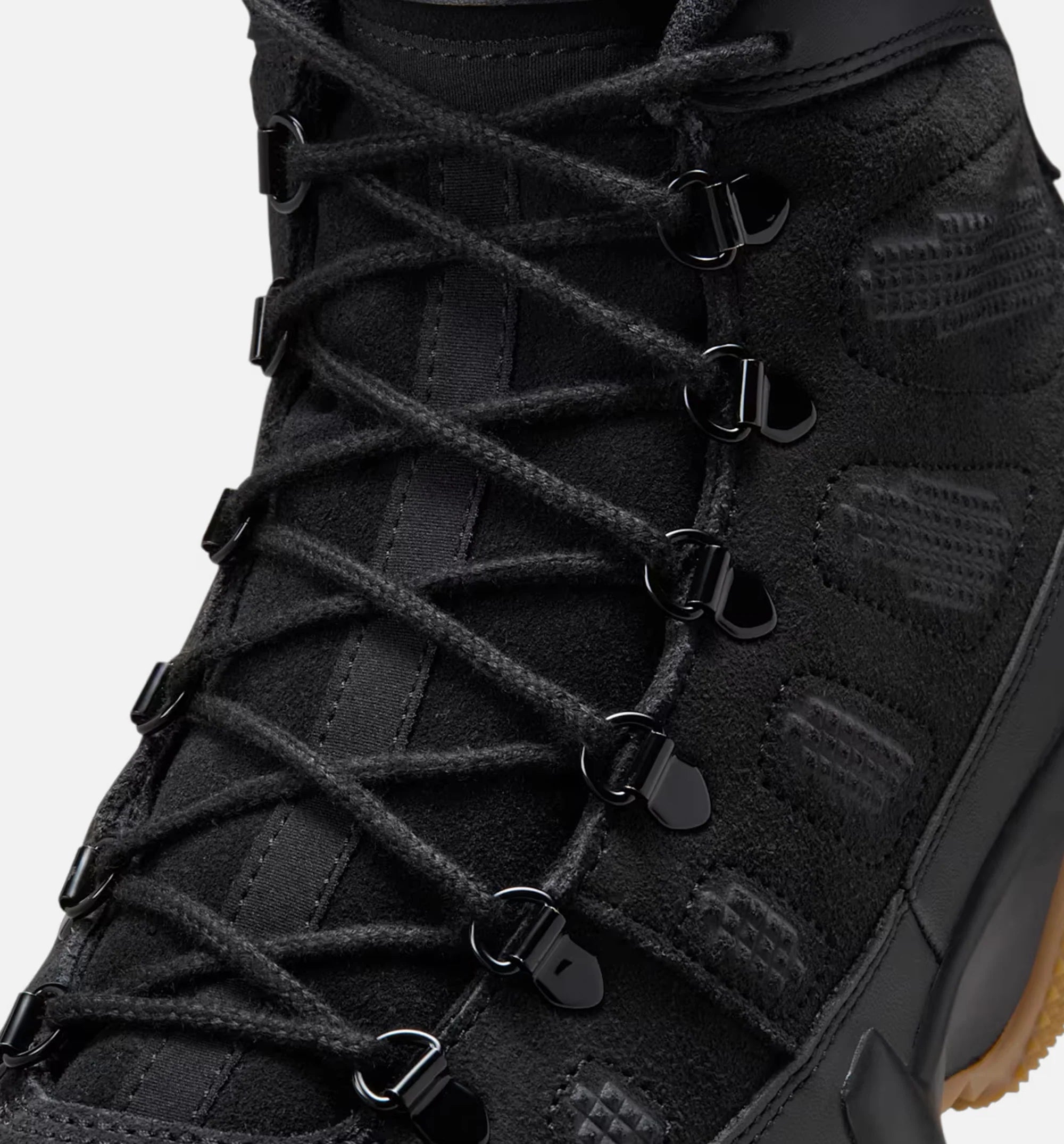 Air Jordan 9 Retro Mens Lifestyle Boot Black Black Gum Light Brown