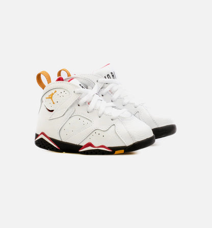 Air Jordan 7 Retro Cardinal Infant Toddler Lifestyle Shoe White Red