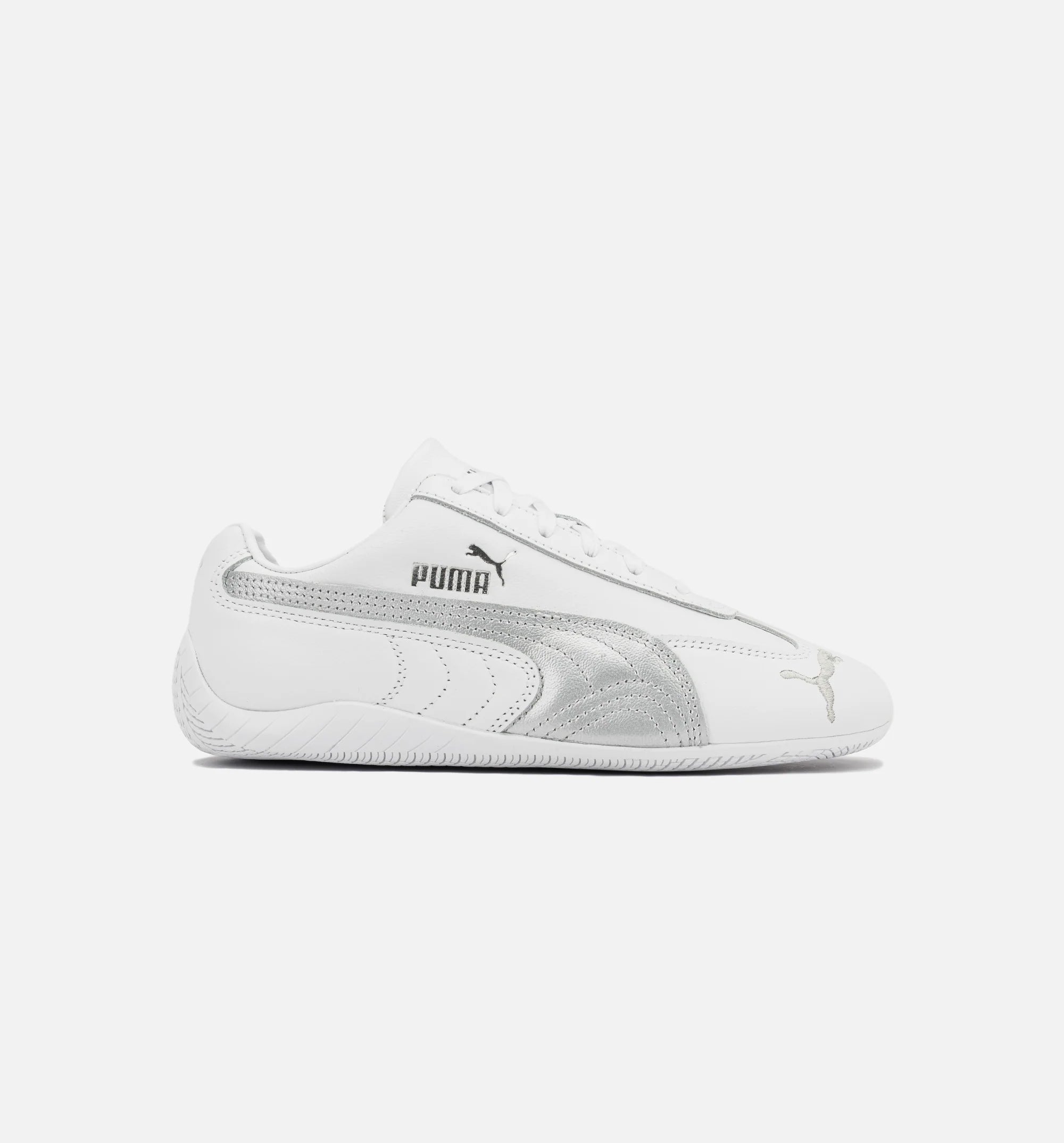 Speedcat Leather Womens Lifestyle Shoe White Silver