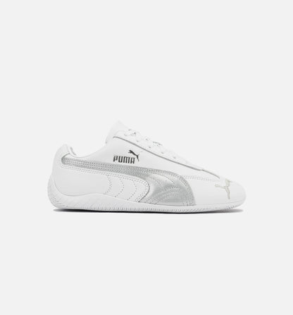 Speedcat Leather Womens Lifestyle Shoe White Silver