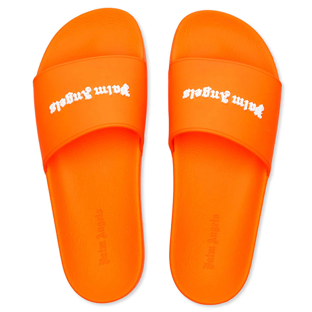 Classic Logo Pool Slider Orange Fluorescent