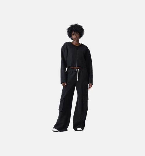 Summer Cargo Womens Sweatpants Black
