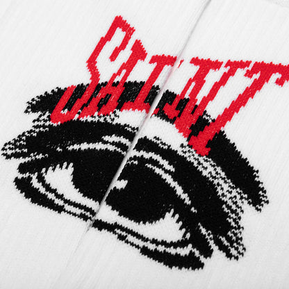 Saint Eye Socks White
