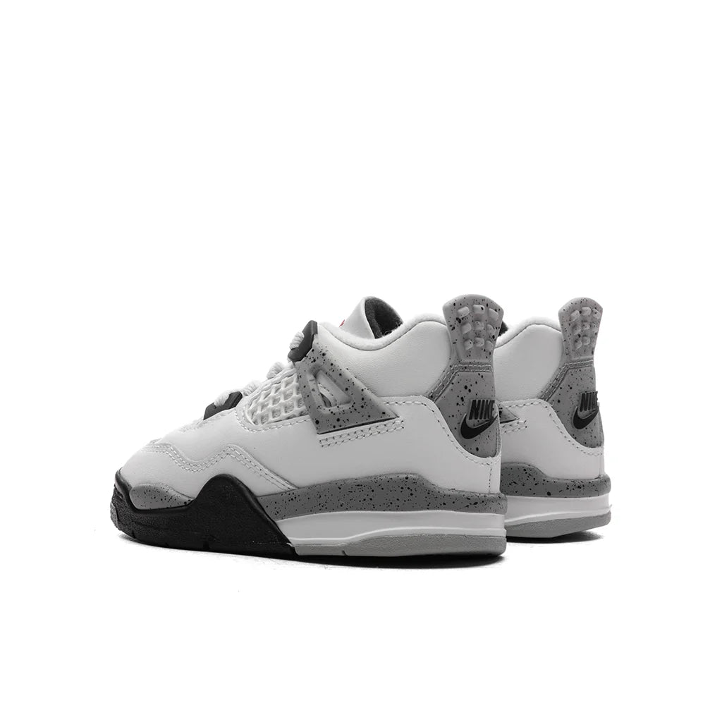 Air Jordan 4 Retro OG White Cement TD Summit White Fire Red Cement Grey Black