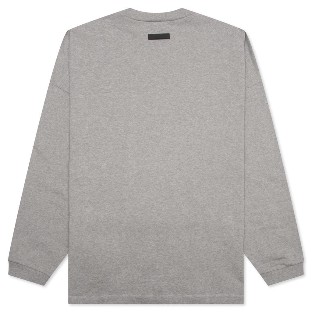 Heavy Jersey L S Tee Dark Heather Oatmeal