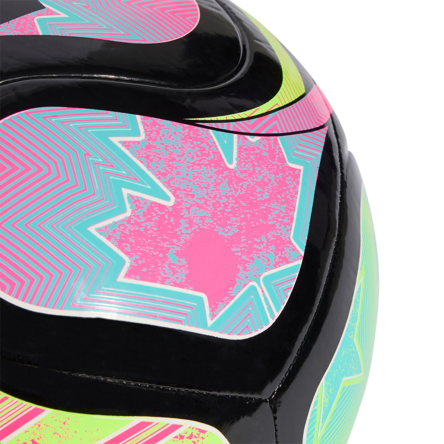 adidas World Cup 26 Trionda Pro Beach Soccer Ball Black Pink Lemon