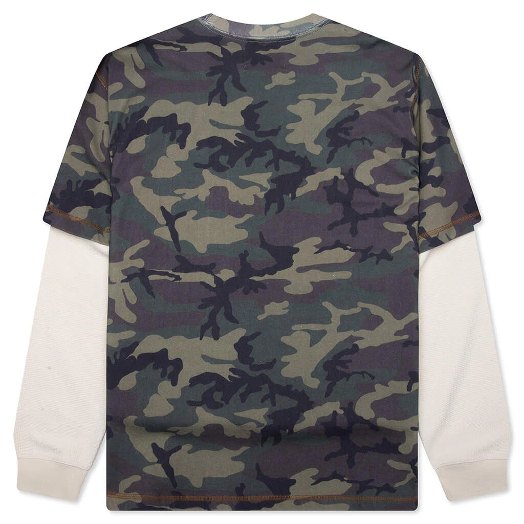 Waffle L S Shirt Camo