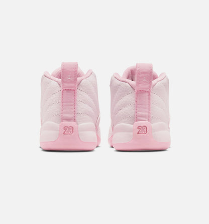 Air Jordan 12 Retro Pearl Pink Infant Toddler Lifestyle Shoe Pearl Pink Medium Soft Pink