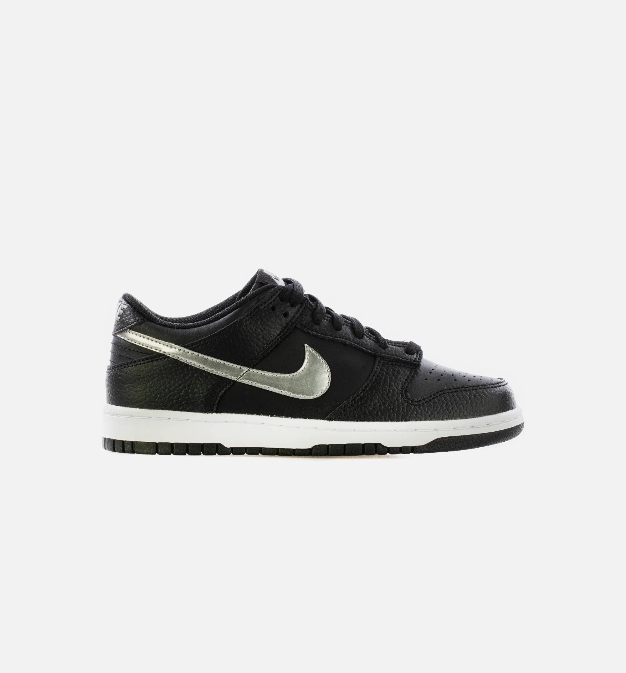Dunk Low Black Silver Grade School Lifestyle Shoe Black Silver Limit One Per Customer