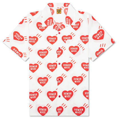 Heart Aloha Shirt White