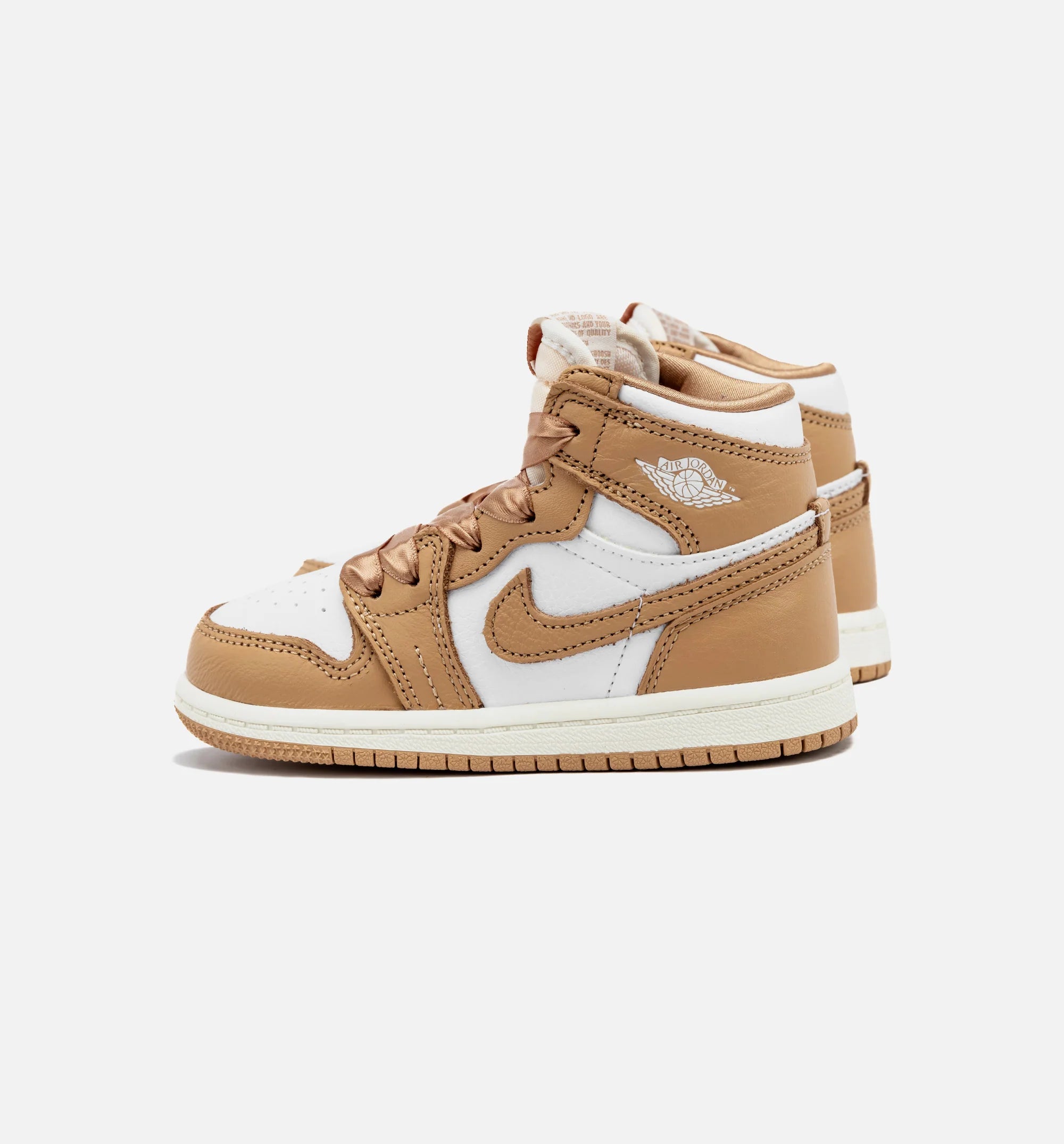 Air Jordan 1 Retro High OG Praline Infant Toddler Lifestyle Shoe Praline White Sail Free Shipping