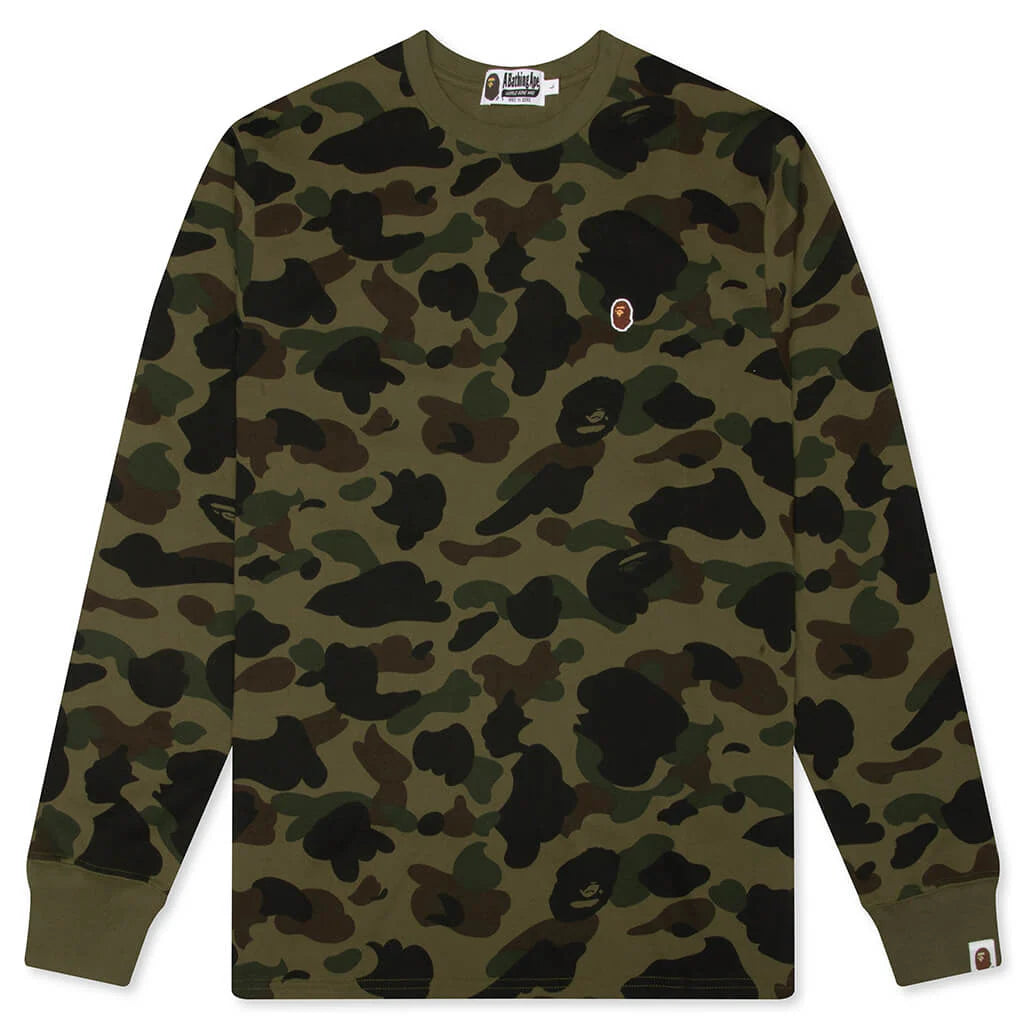 1st Camo One Point L S Tee Green