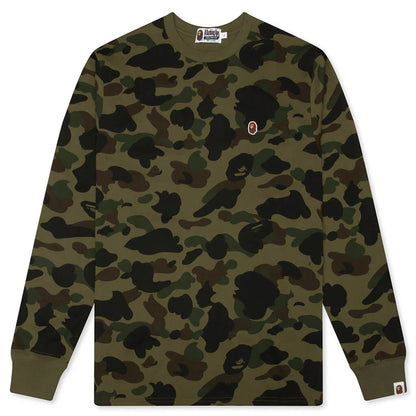 1st Camo One Point L S Tee Green