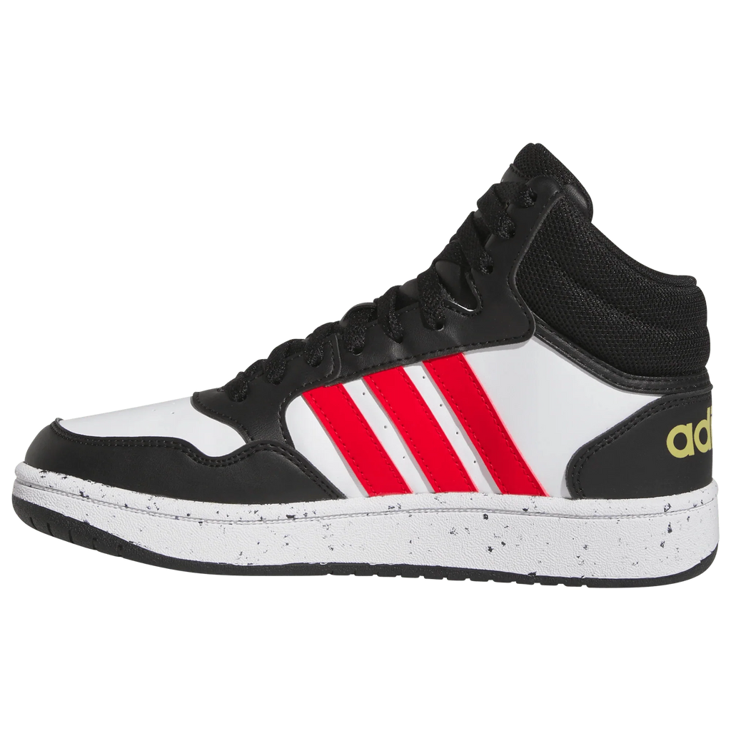 adidas Kids Hoops Grand Court White Silver Size 1