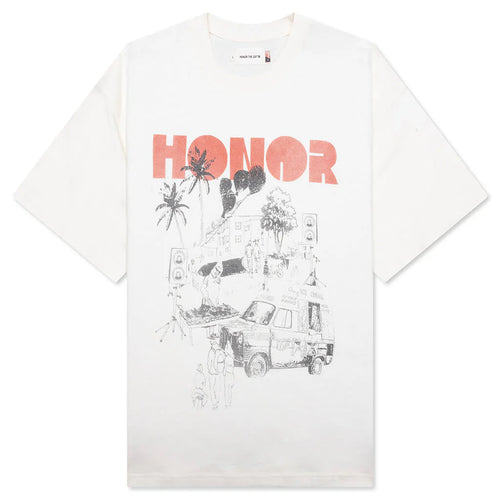 Block Party T Shirt Bone