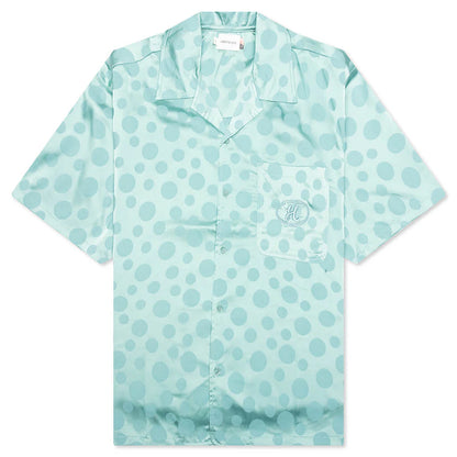 Polka Dot Camp Shirt Green