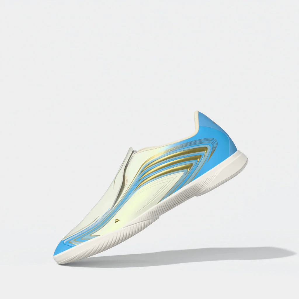 adidas F50 Messi League Laceless IN Indoor Youth Soccer Shoes Blue