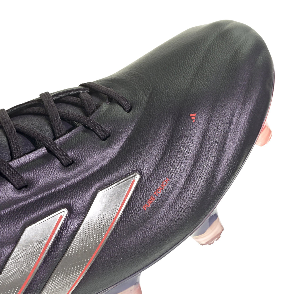 adidas Copa Pure 2 Elite Firm Ground Soccer Cleats Black Platin Metallic Turbo