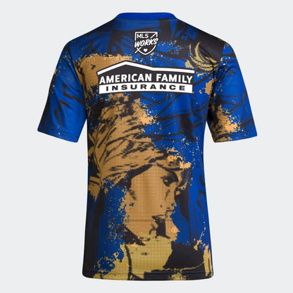 adidas Kids Atlanta Unitred Aeroready Pre Match Kick Childhood Cancer Jersey