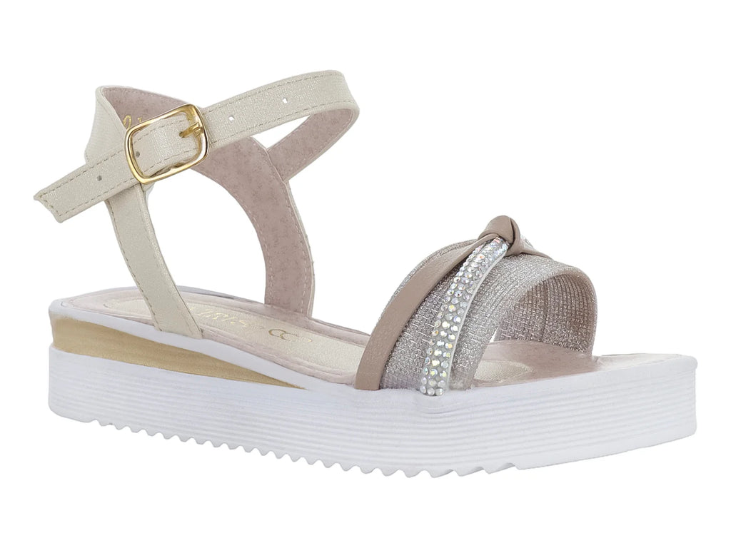Sandalias Viris Dorado para Niña