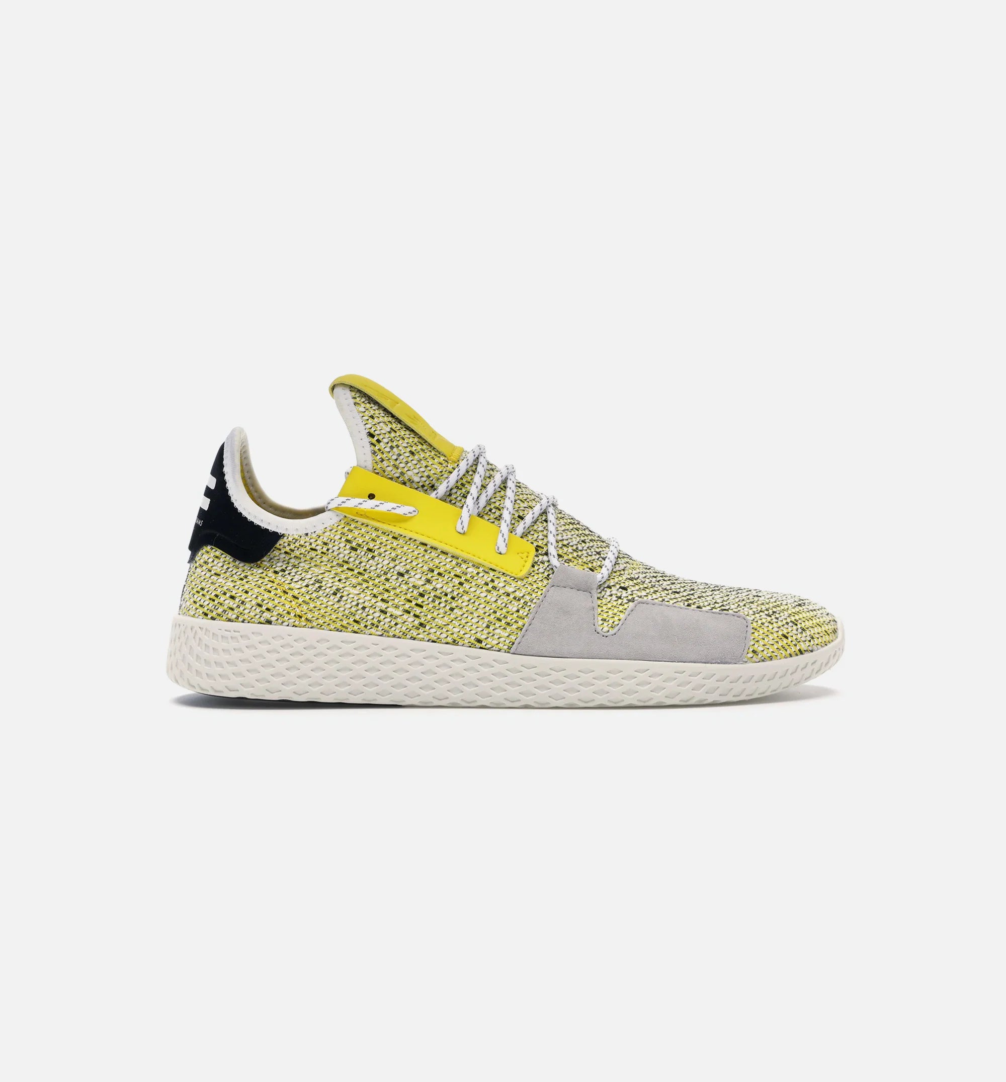 Pharrell Williams Afro Tennis Hu V2 Mens Shoe Yellow White