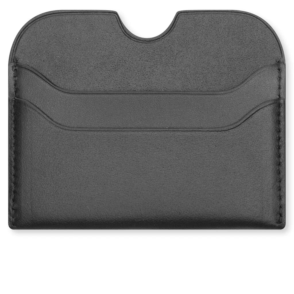 Slim Leather Card Holder Fn Ux Slgs000257 Black