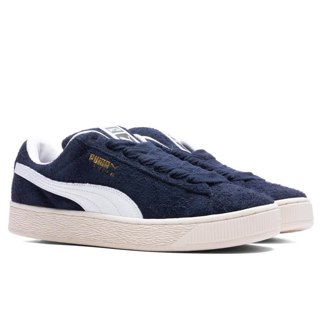 Suede XL Hairy Club Navy Frosted Ivory