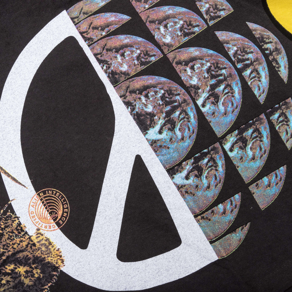 Allover Print Mash up Tee Vintage Black