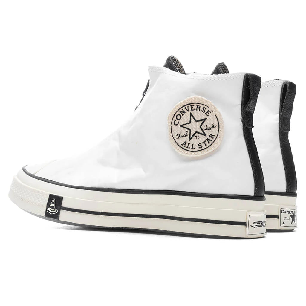 Converse x Joshua Vides Chuck 70 Hi White Black Black