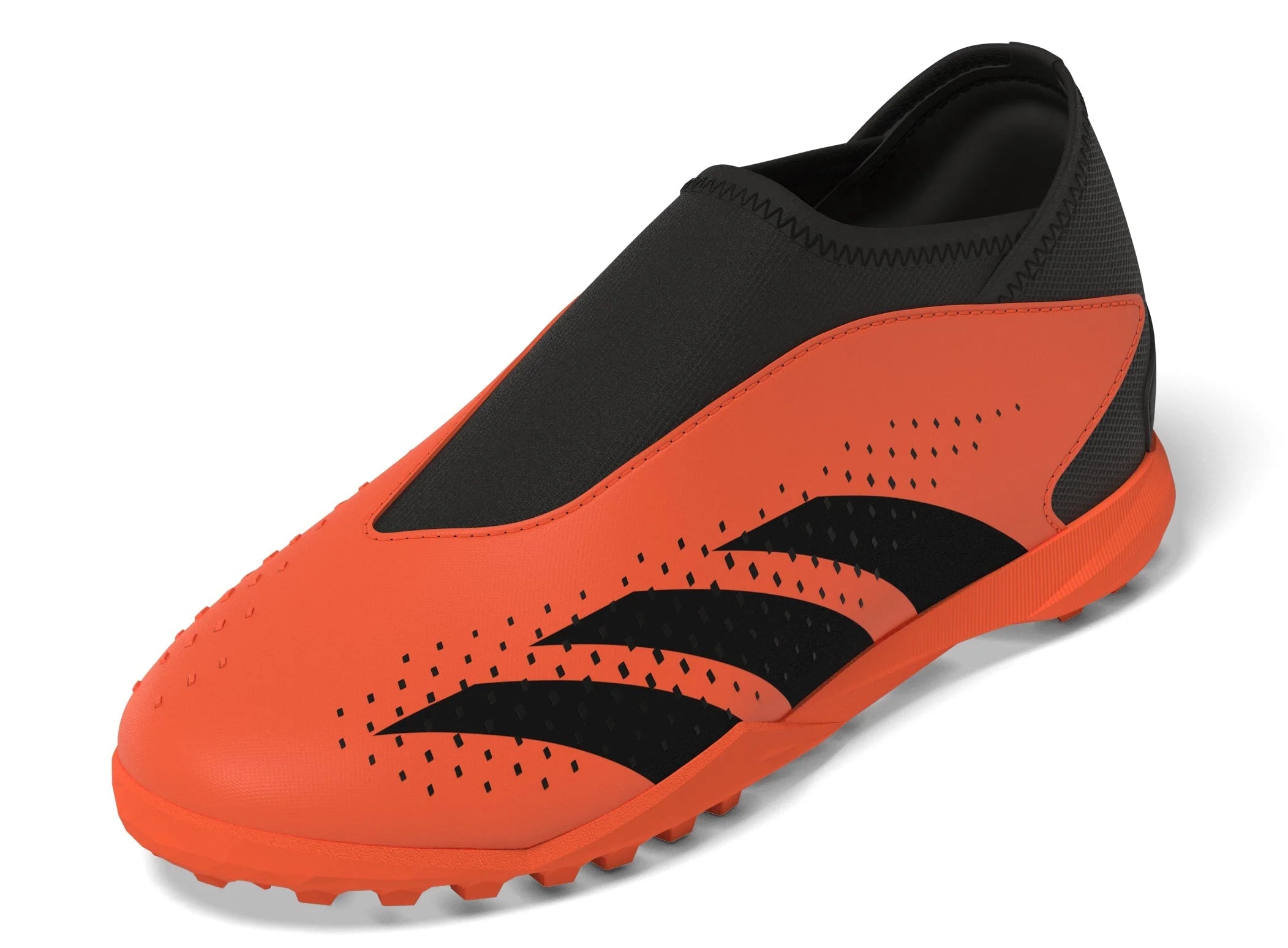 adidas Predator Accuracy3 Laceless TF Turf Youth Soccer Cleats Solar Orange Black