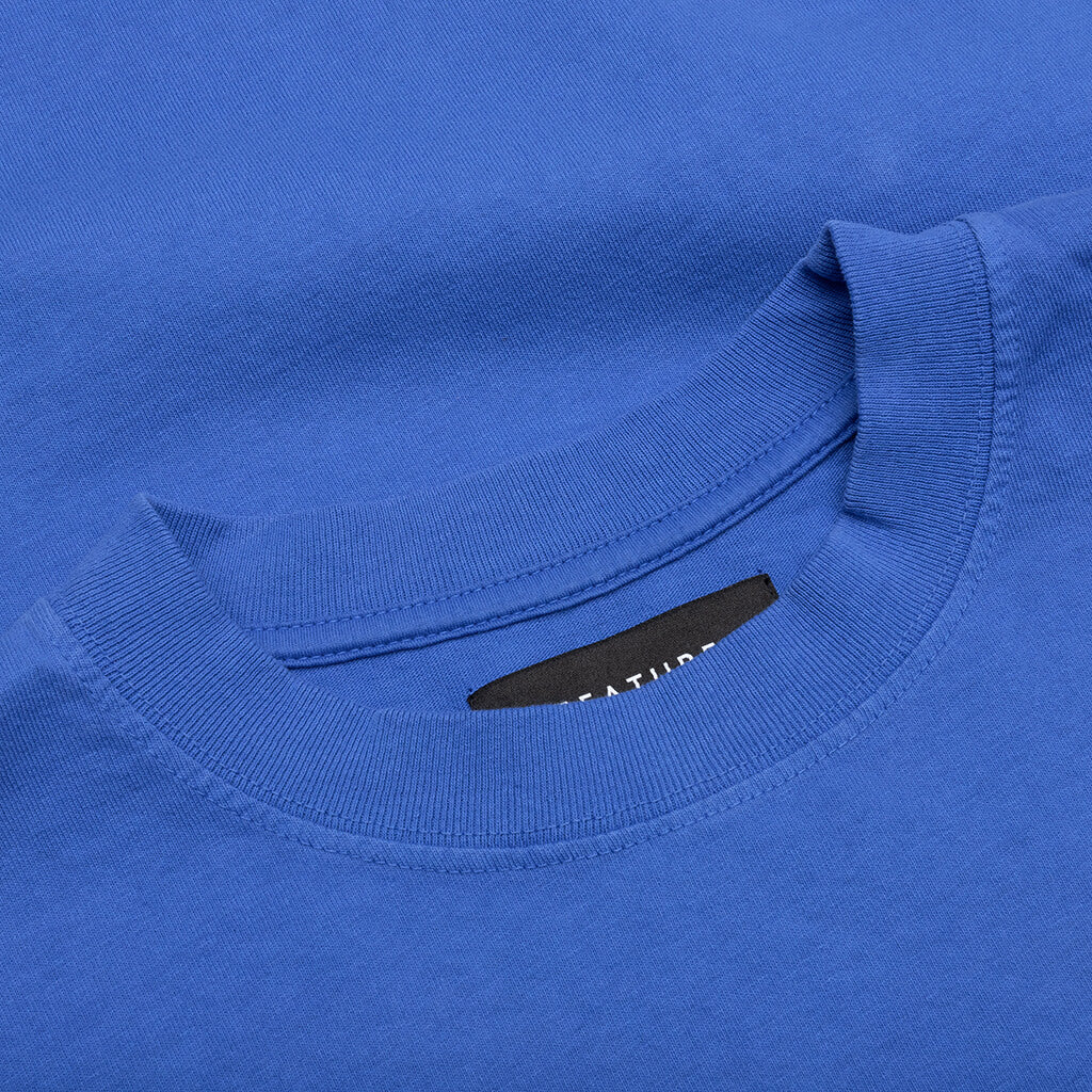 Feature x Wynn Logo Lock Up L S Tee Dazzling Blue